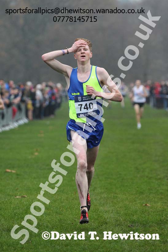 Junior men's European Cross Country Trials, Sefton Park, Liverpool. Photo: David T. Hewitson/Sports for All Pics